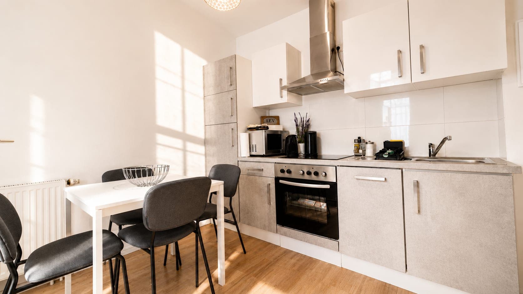Kitchen in Flat 101, photograph 2 of 3