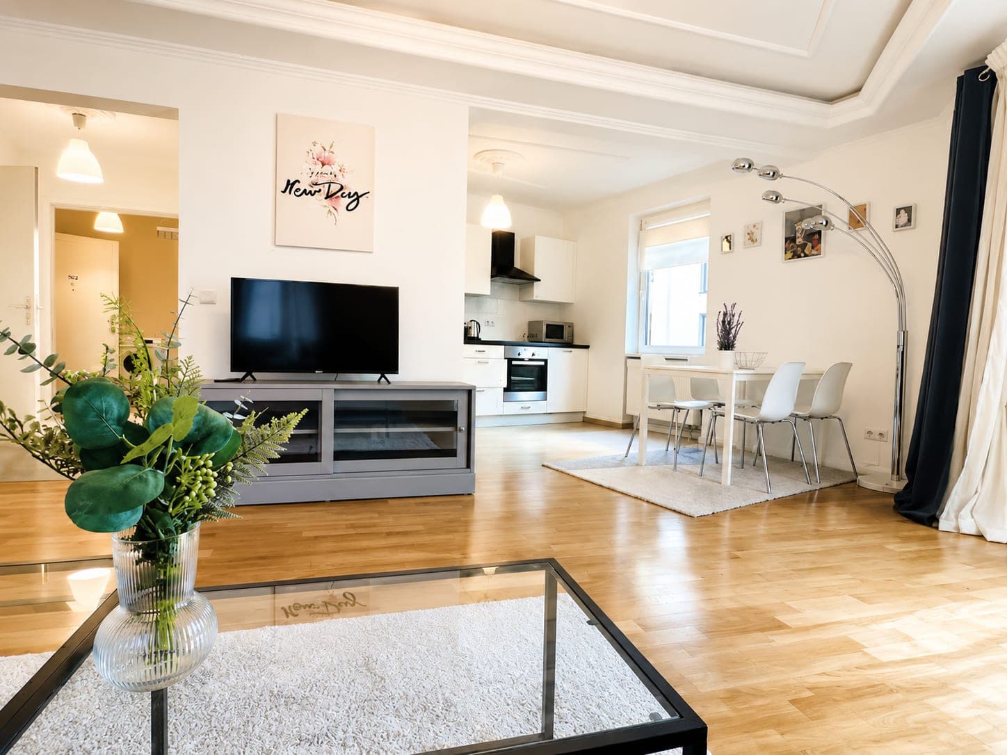 Living room in Flat 102, photograph 4 of 6