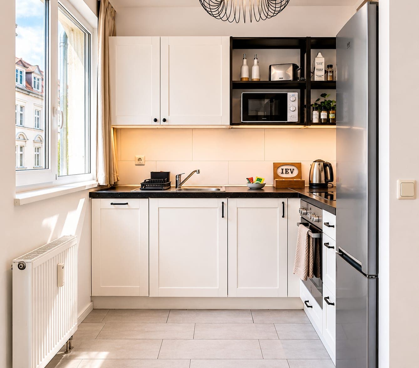 Kitchen in Flat 104, photograph 2 of 4