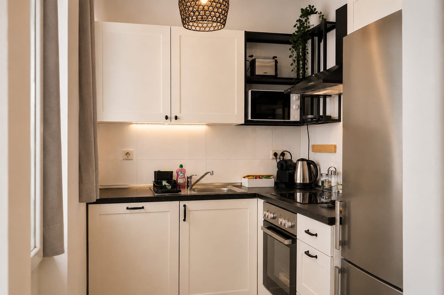Kitchen in Flat 105, photograph 2 of 3