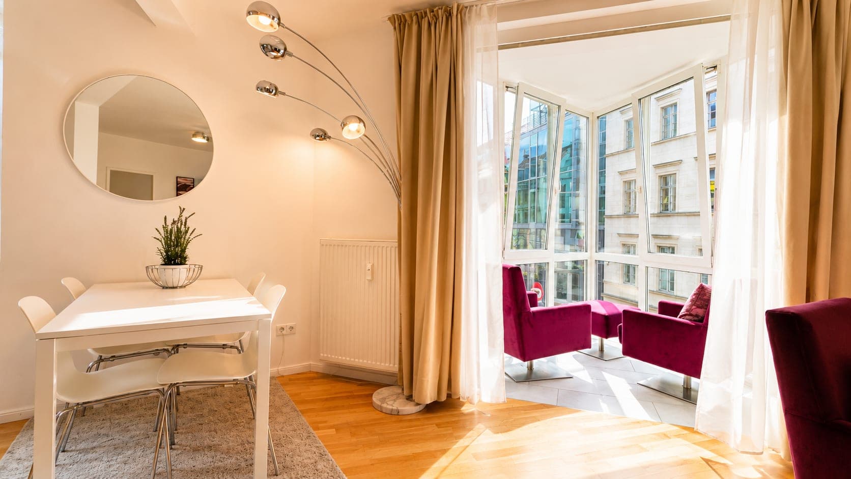 Living room in Flat 202, photograph 4 of 5