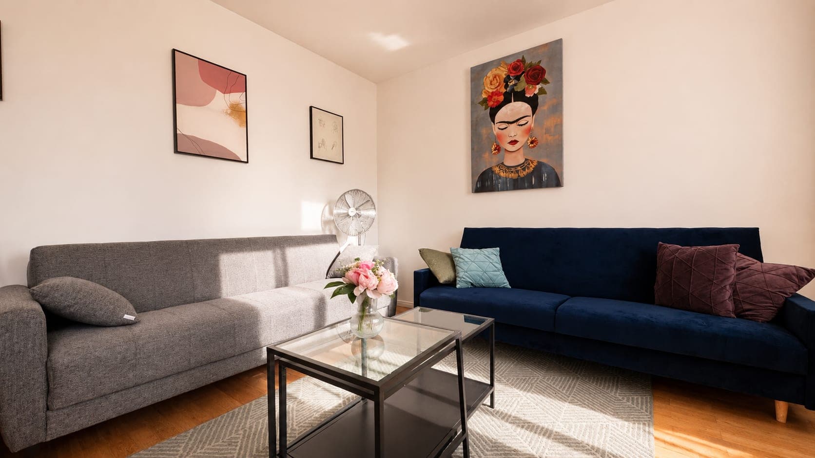 Living room in Flat 2021, photograph 2 of 3