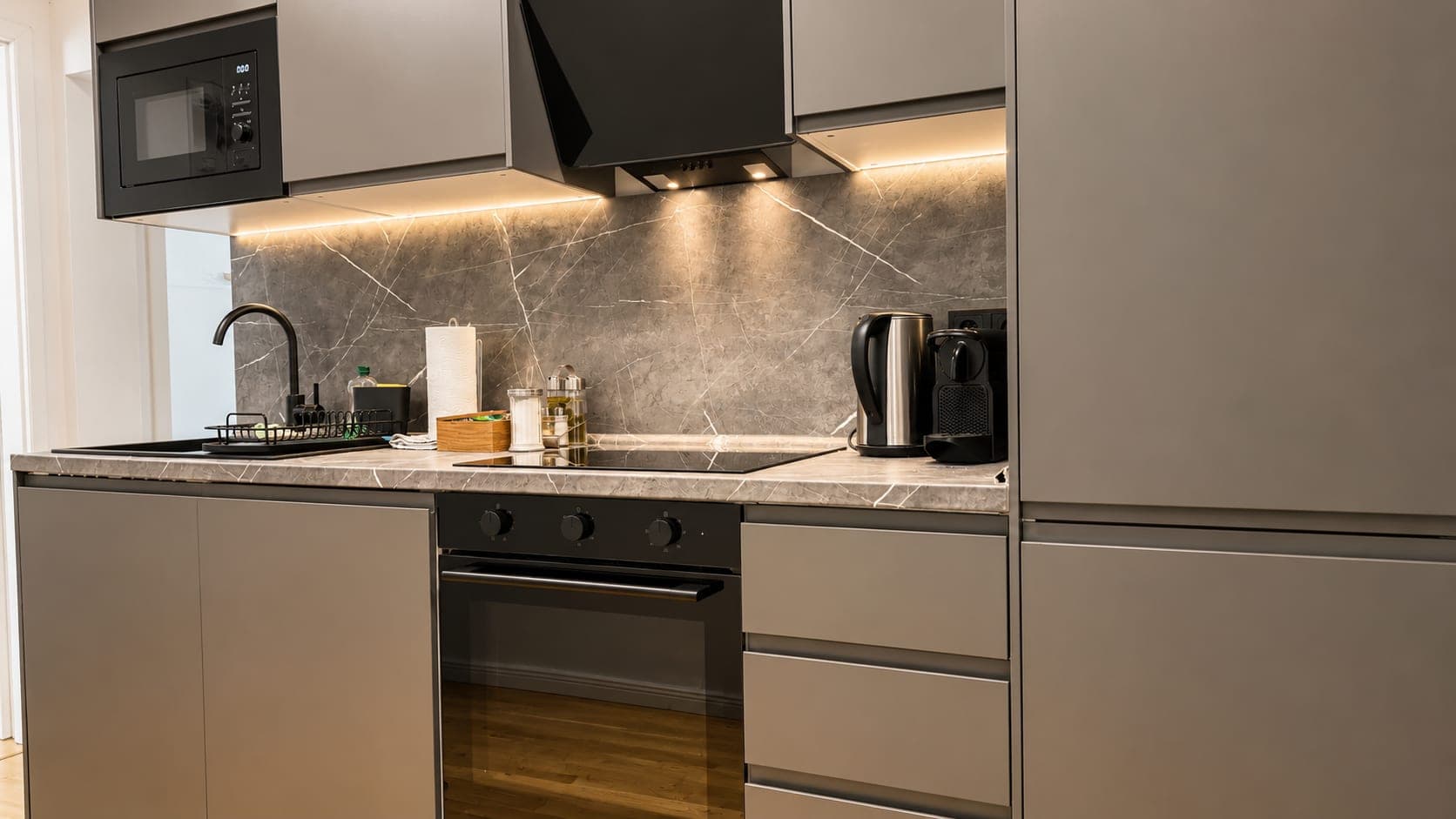 Kitchen in Flat 2022, photograph 1 of 3