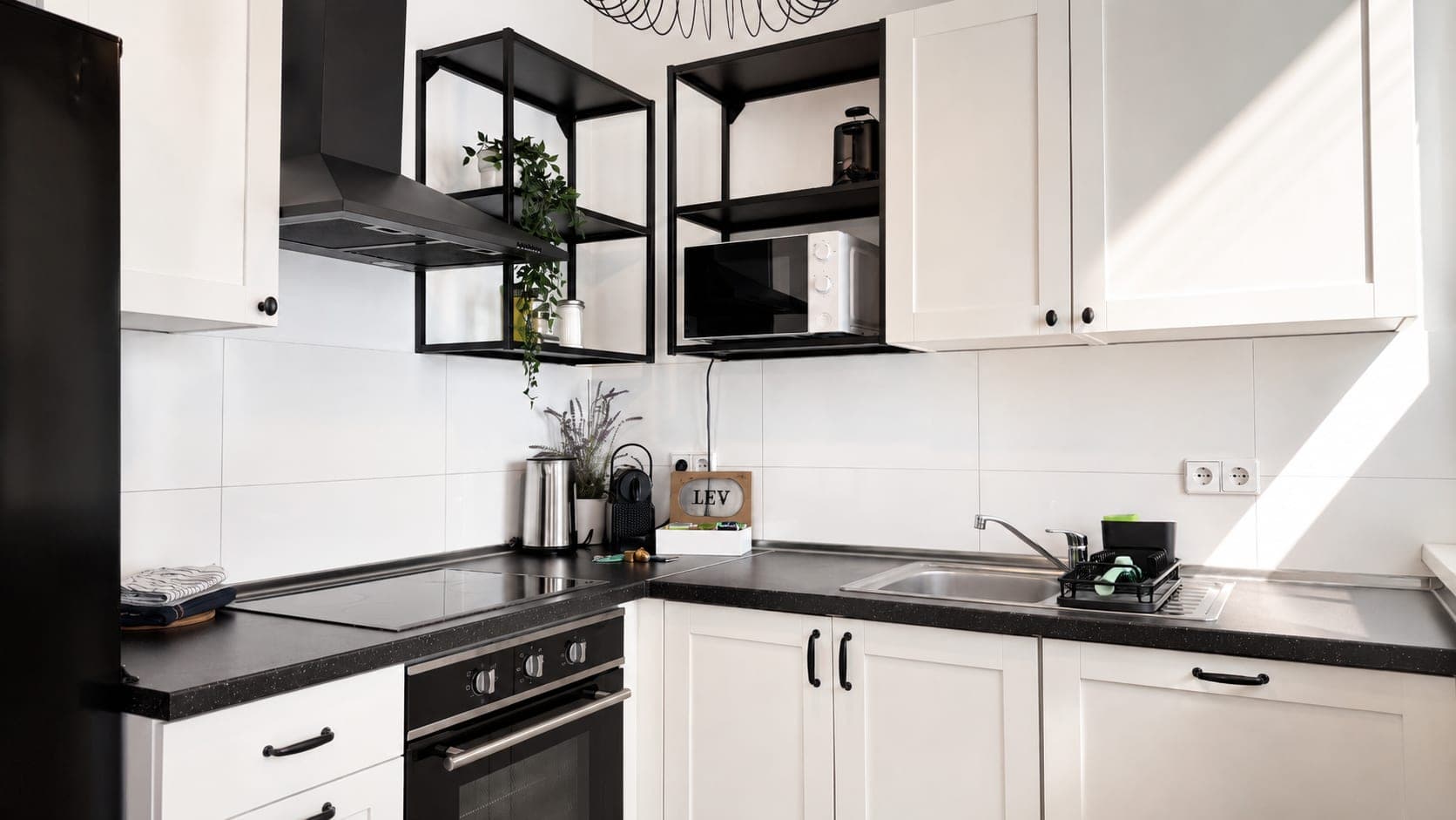 Kitchen in Flat 203, photograph 1 of 4