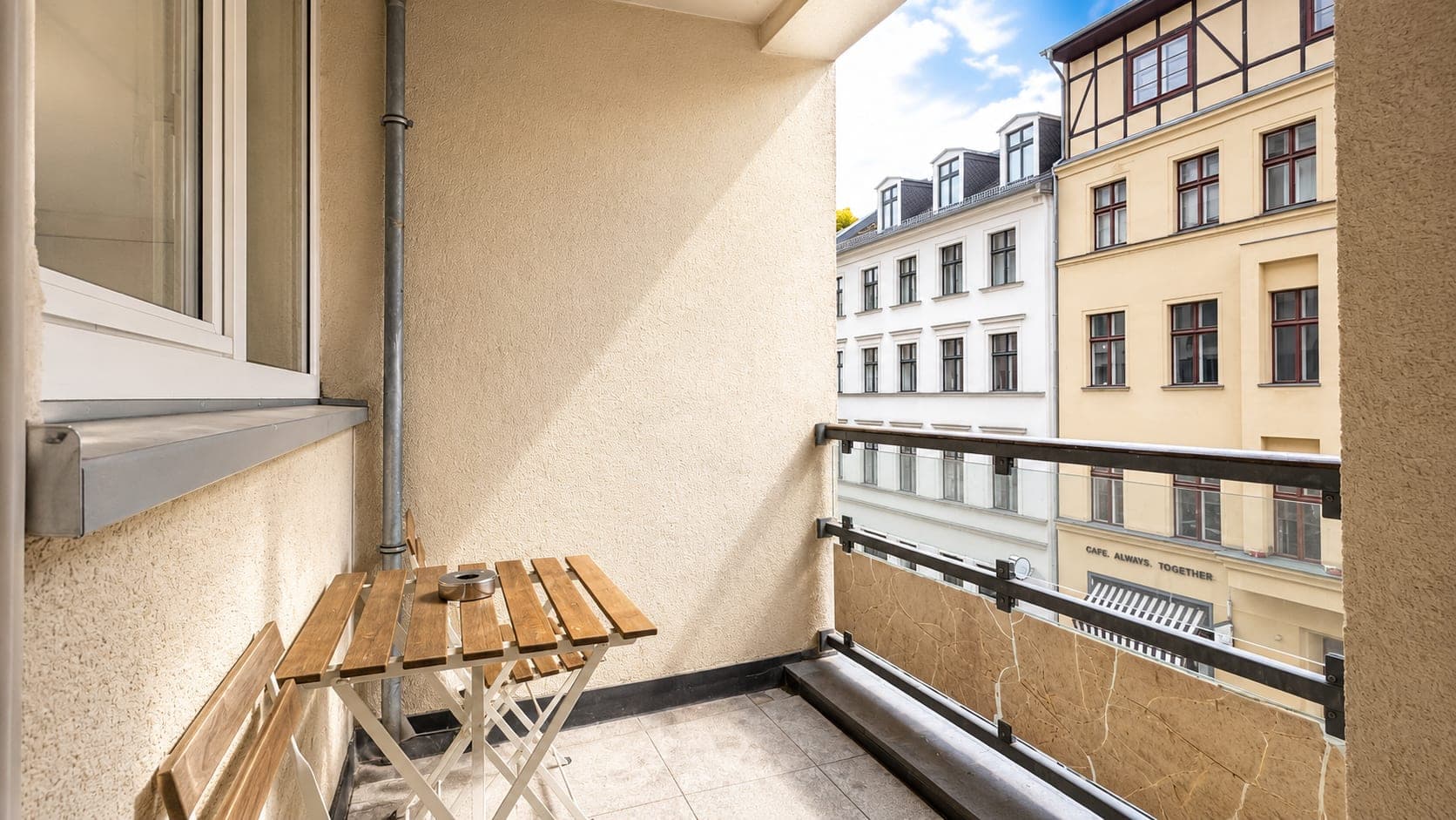 Balcony in Flat 203, photograph 1 of 2
