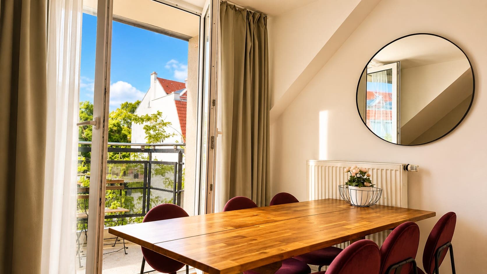 Dining area in Flat 2031, photograph 1 of 3