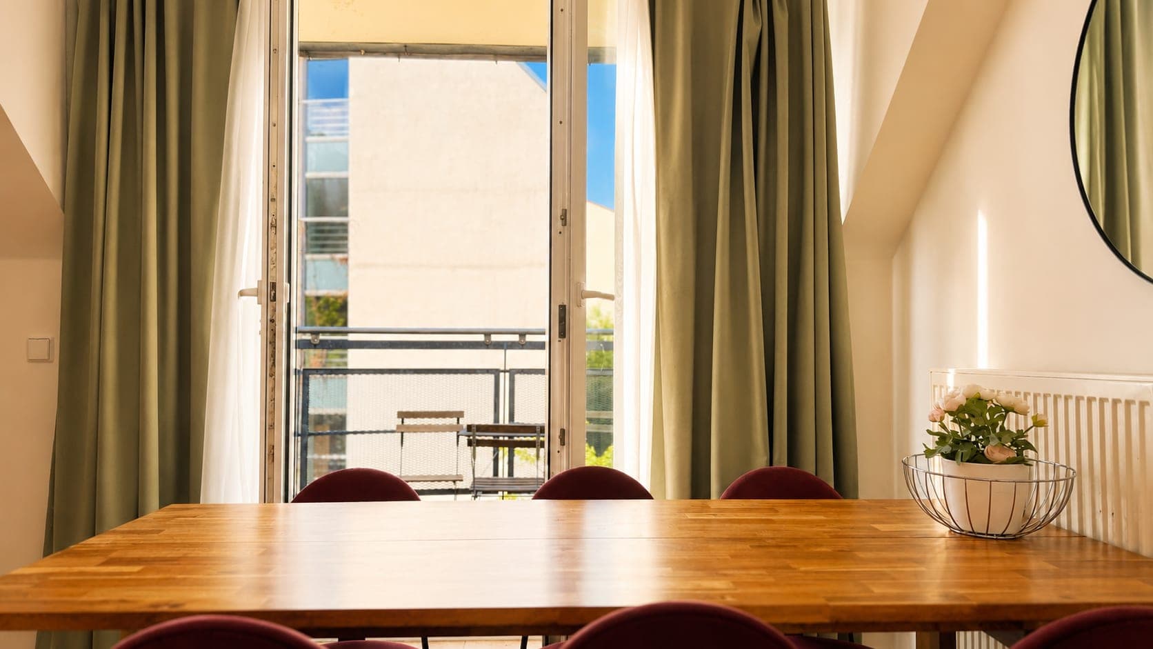 Dining area in Flat 2031, photograph 3 of 3
