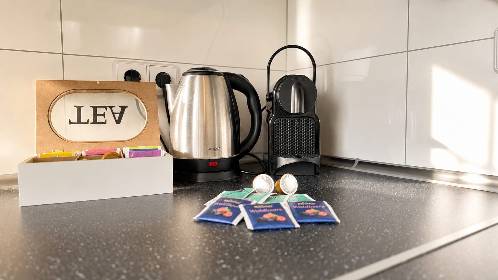 Kitchen in Flat 2032, photograph 2 of 3