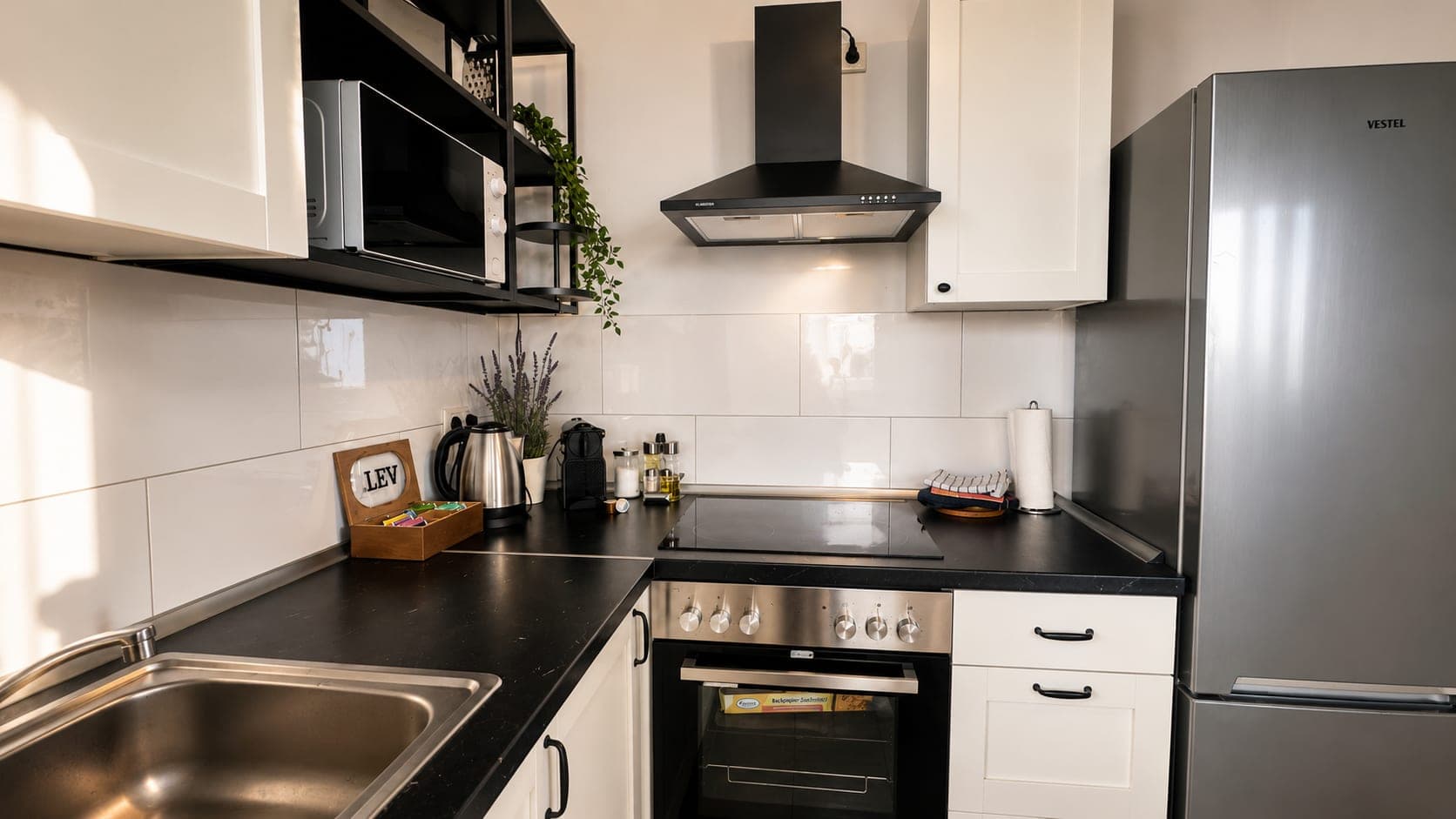 Kitchen in Flat 204, photograph 4 of 5