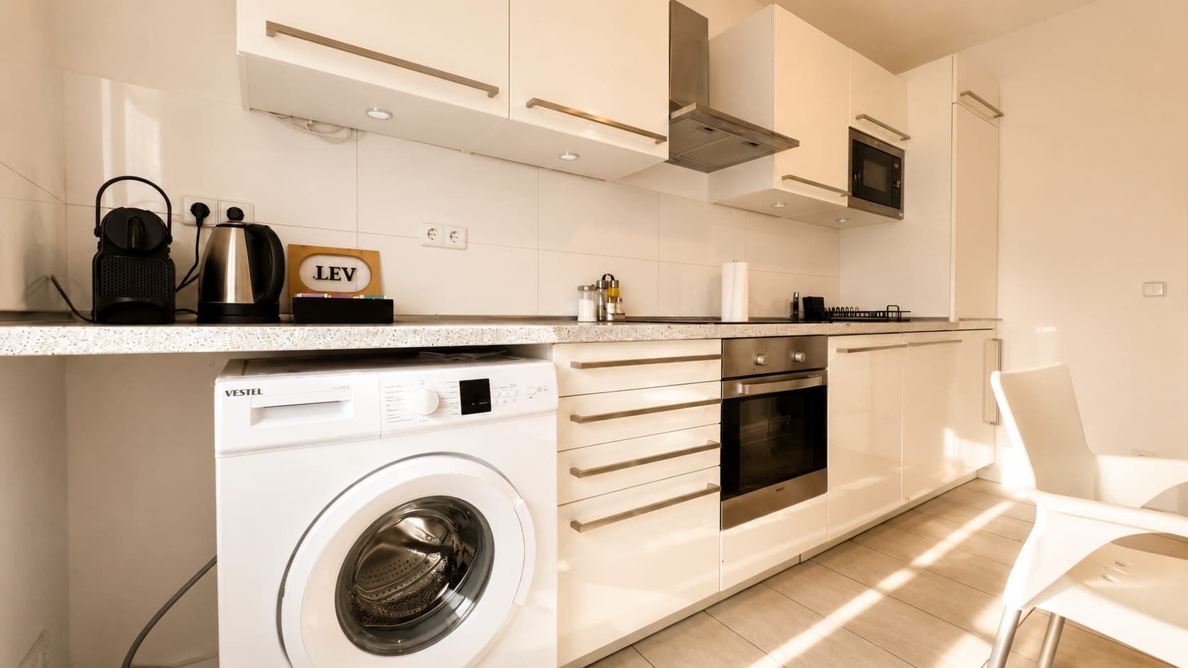 Kitchen in Flat 2111, photograph 2 of 3