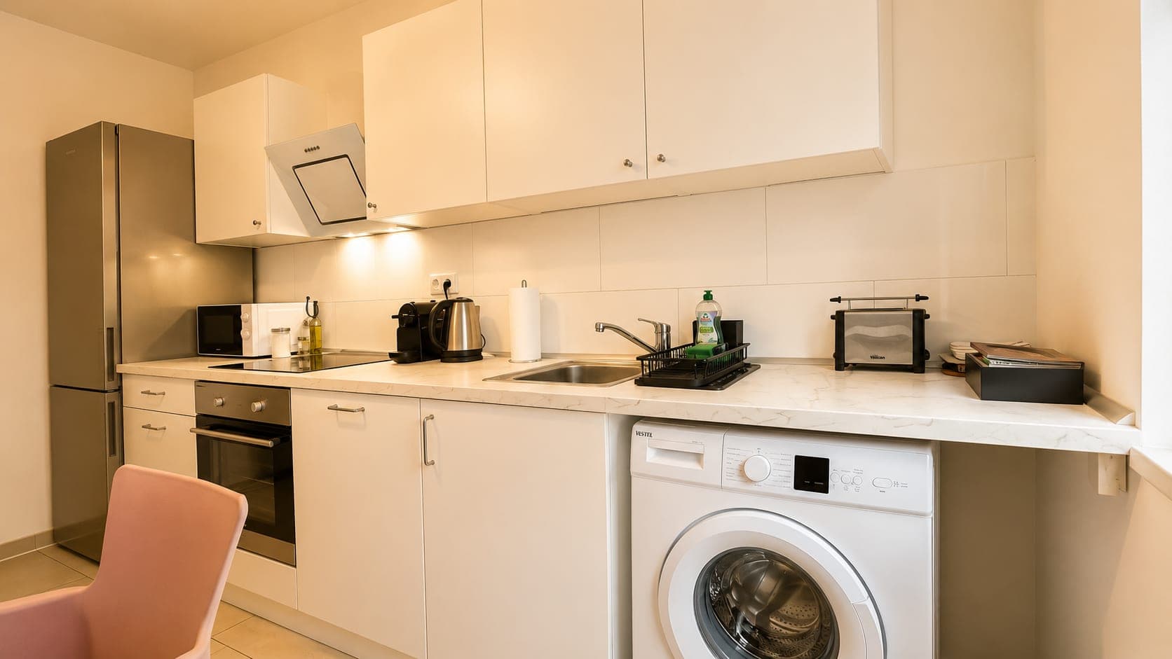 Kitchen in Flat 2112, photograph 2 of 3