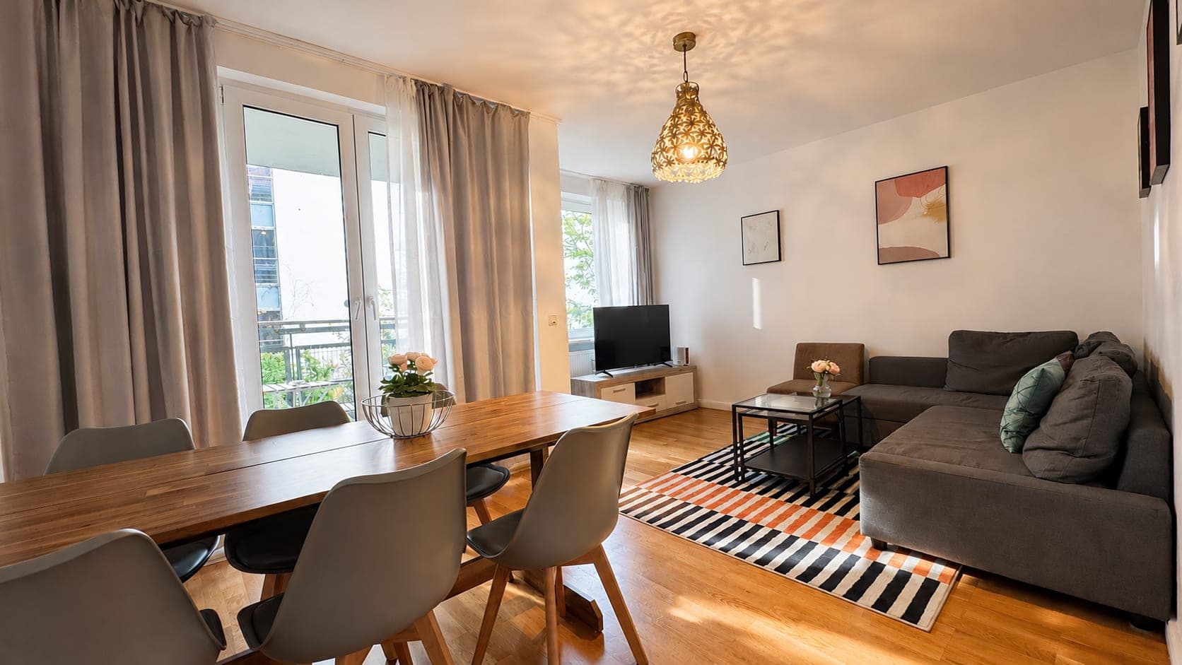 Living room in Flat 2112, photograph 3 of 3