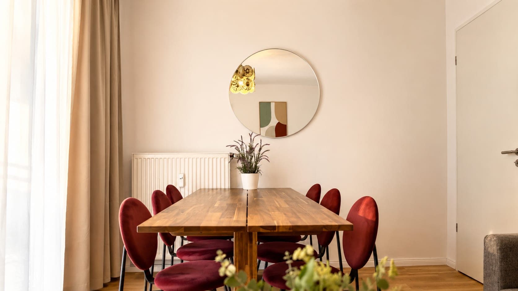 Dining area in Flat 2121, photograph 1 of 2