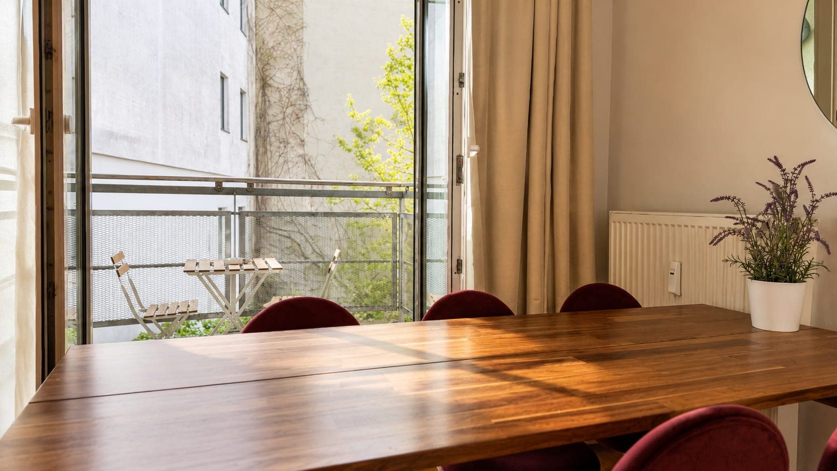 Dining area in Flat 2121, photograph 2 of 2
