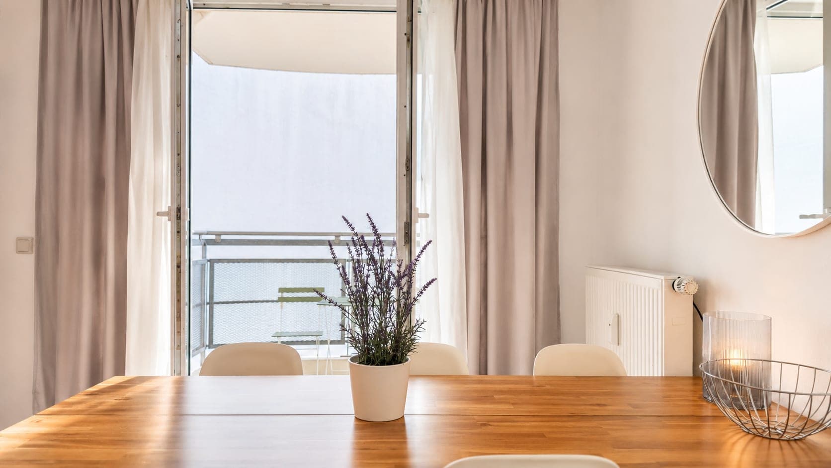 Dining area in Flat 2131, photograph 2 of 2