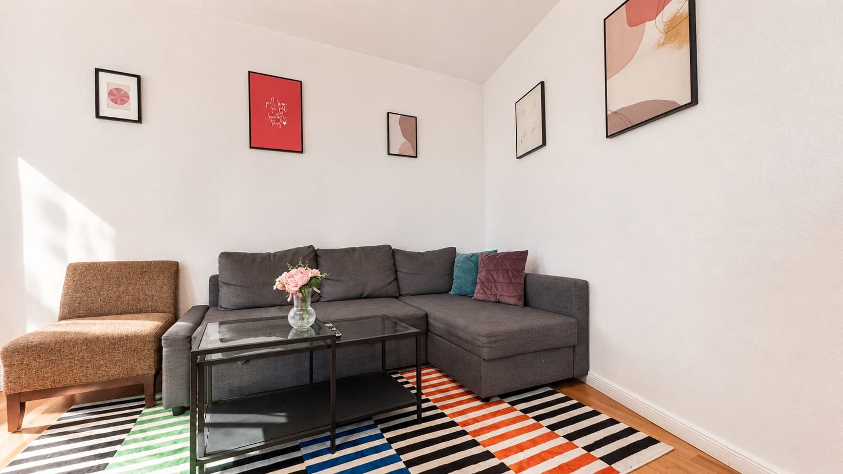 Living room in Flat 2131, photograph 3 of 3