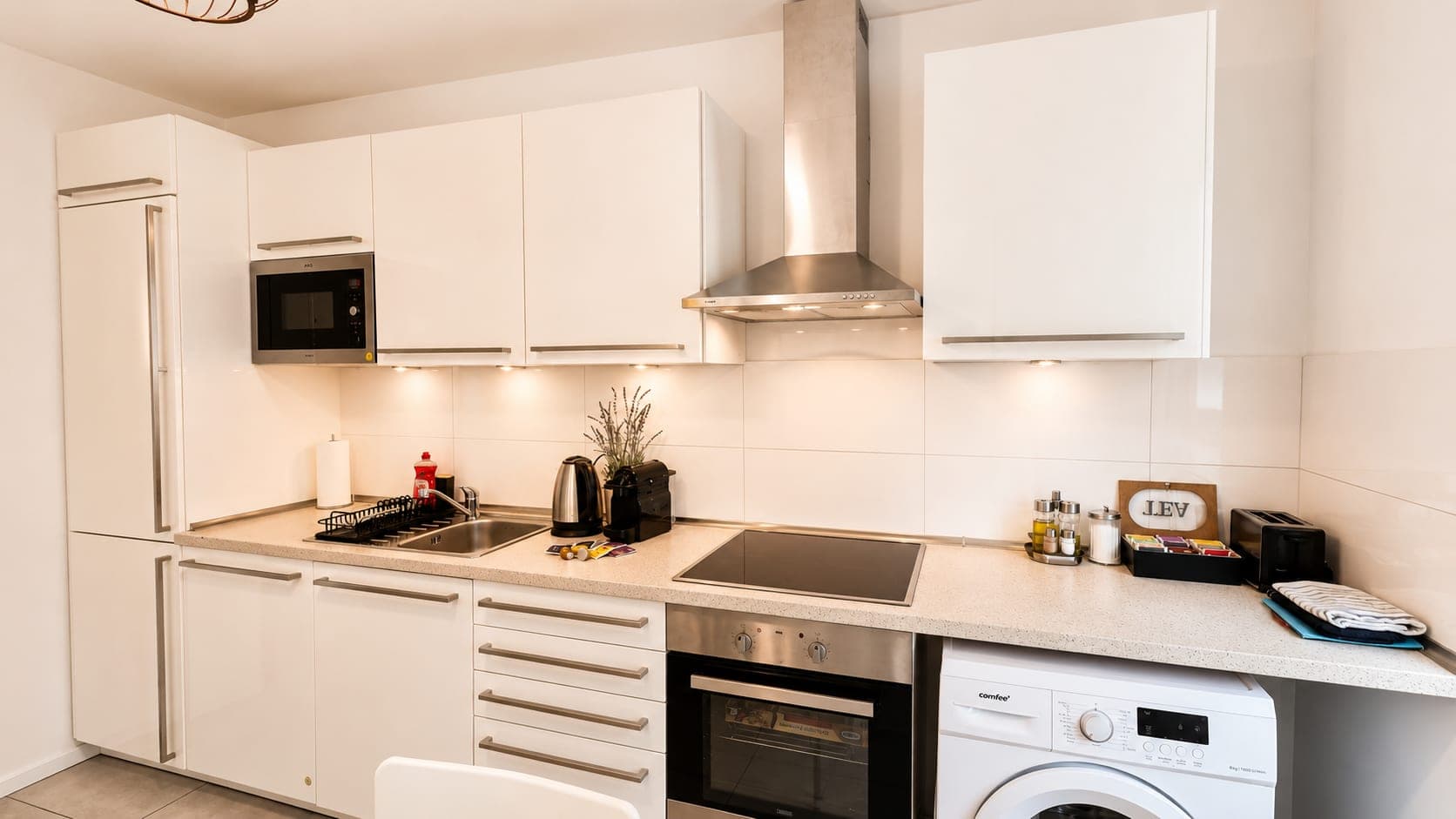 Kitchen in Flat 2132, photograph 2 of 4