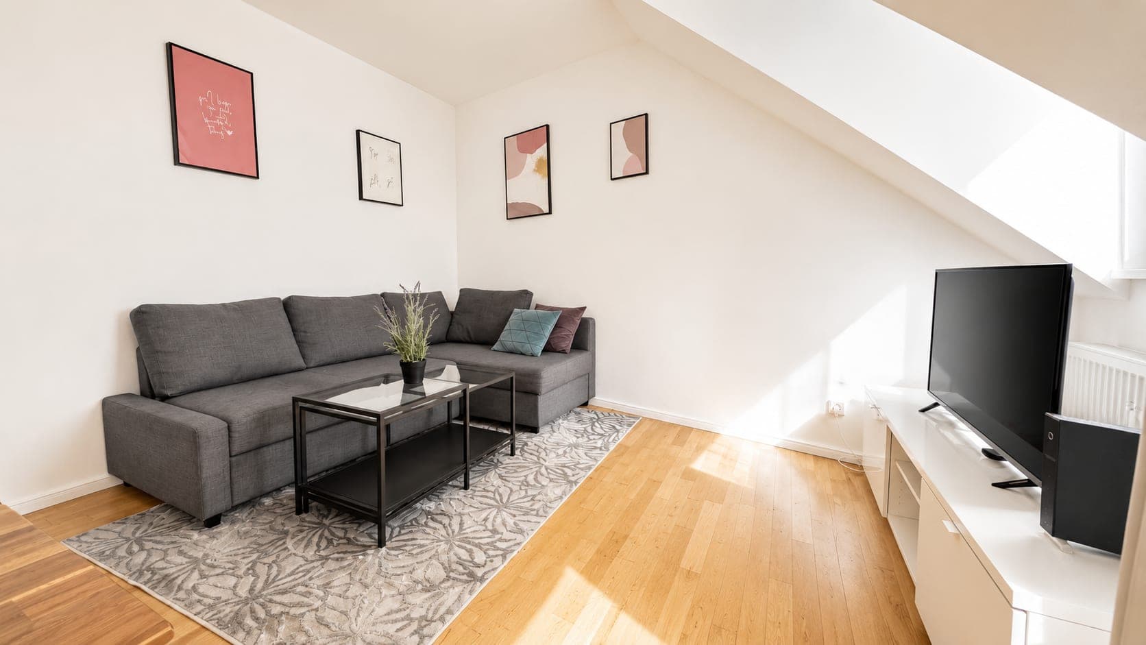 Living room in Flat 2141, photograph 2 of 3