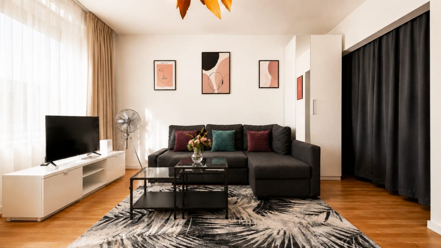 Living room in Flat 301, photograph 3 of 3