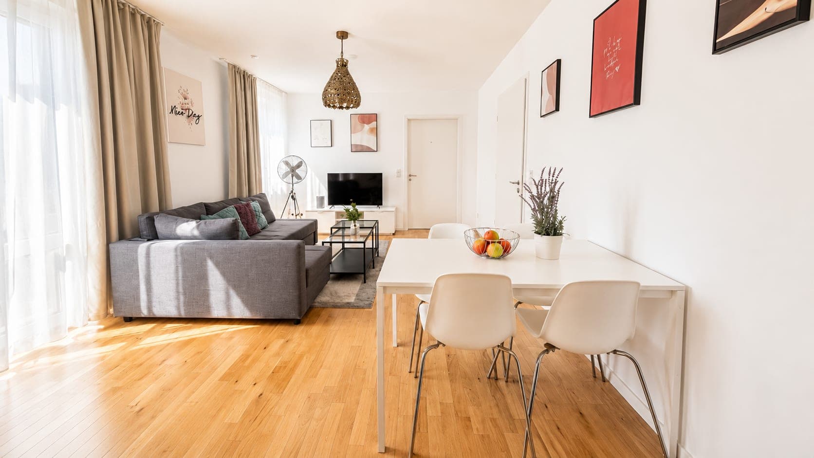 Living room in Flat 303, photograph 2 of 3