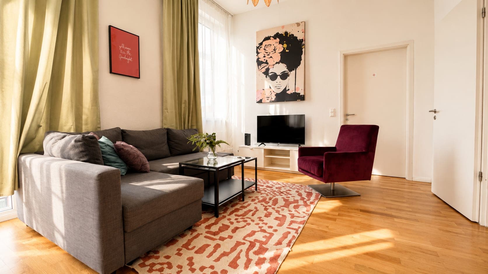 Living room in Flat 403, photograph 2 of 2