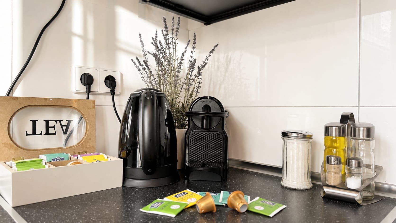 Kitchen in Flat 404, photograph 1 of 3
