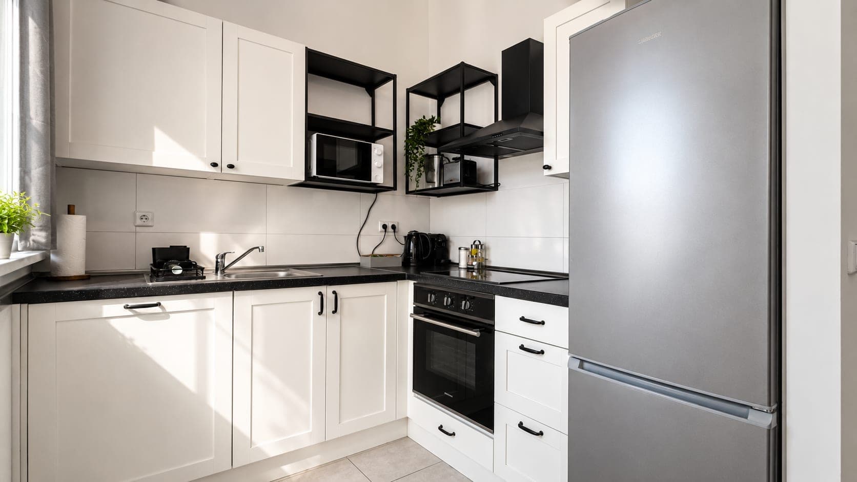 Kitchen in Flat 404, photograph 2 of 3