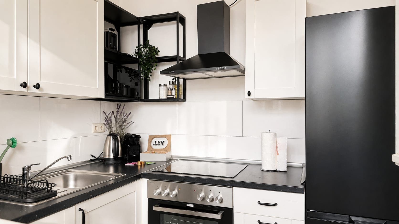 Kitchen in Flat 405, photograph 3 of 3