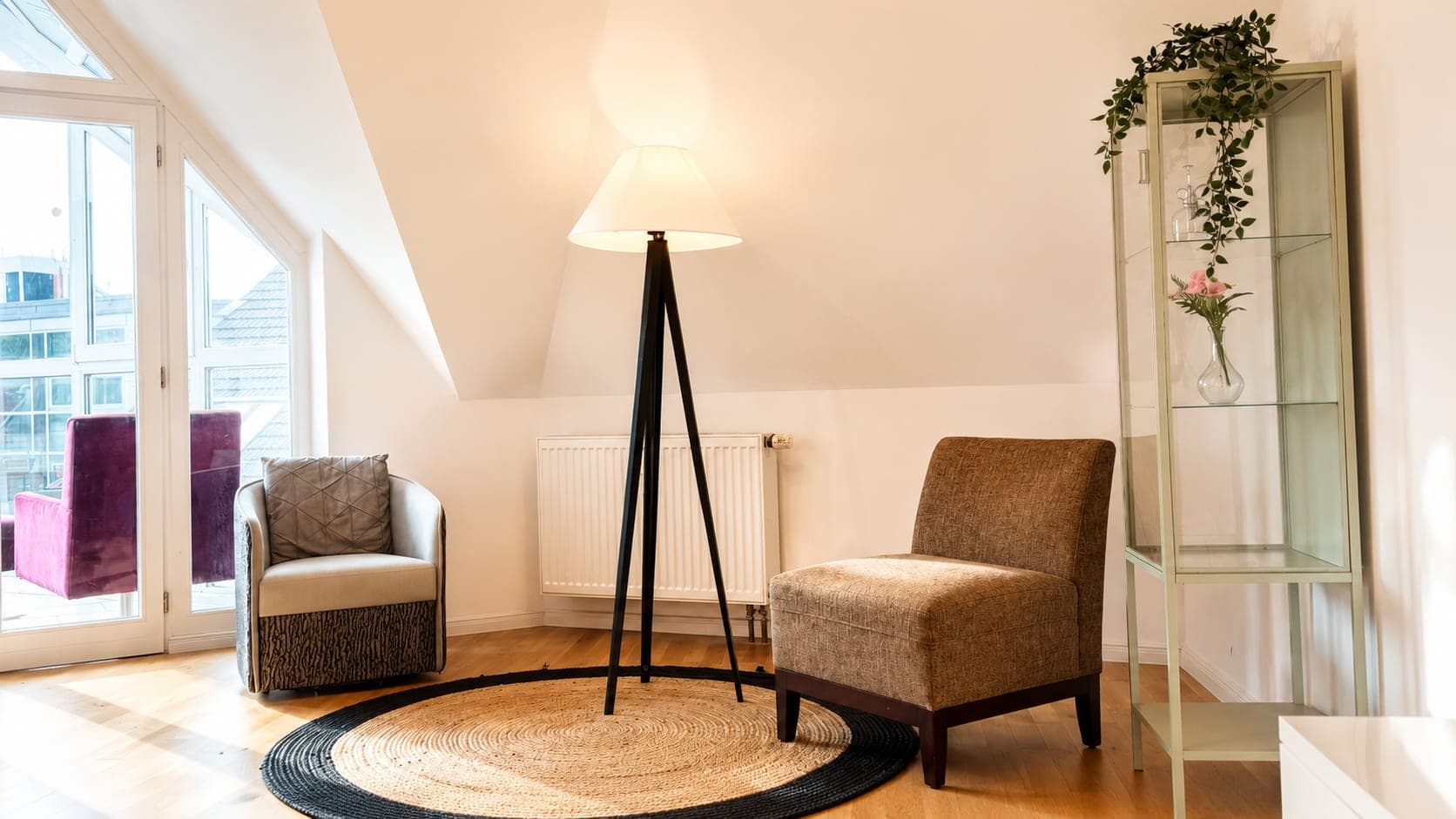 Living room in Flat 502, photograph 3 of 8
